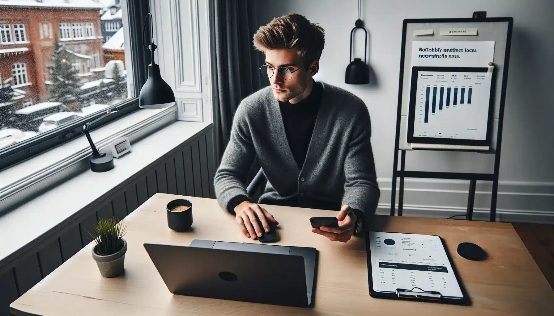TikTok vs instagram reels: hvilken plattform gir best ROI for din bedrift? 1 norwegian marketer comparing tiktok and instagram reels roi dashboards in oslo office